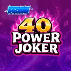 40 Power Joker স্লট গেমের রঙিন এবং ক্লাসিক ভিজ্যুয়াল ইন্টারফেস